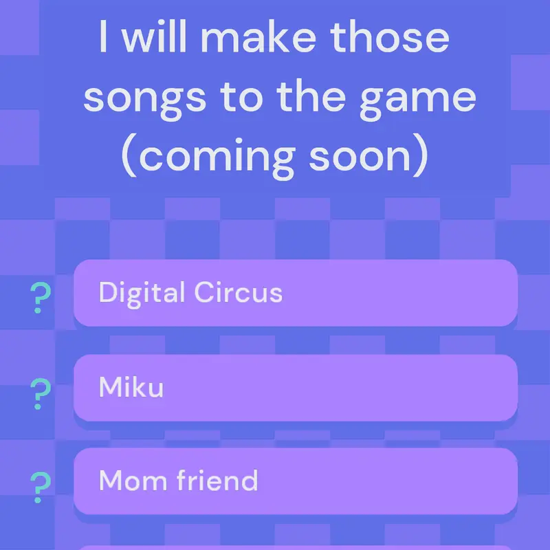 Vote for the next game song by @SpecialEye
