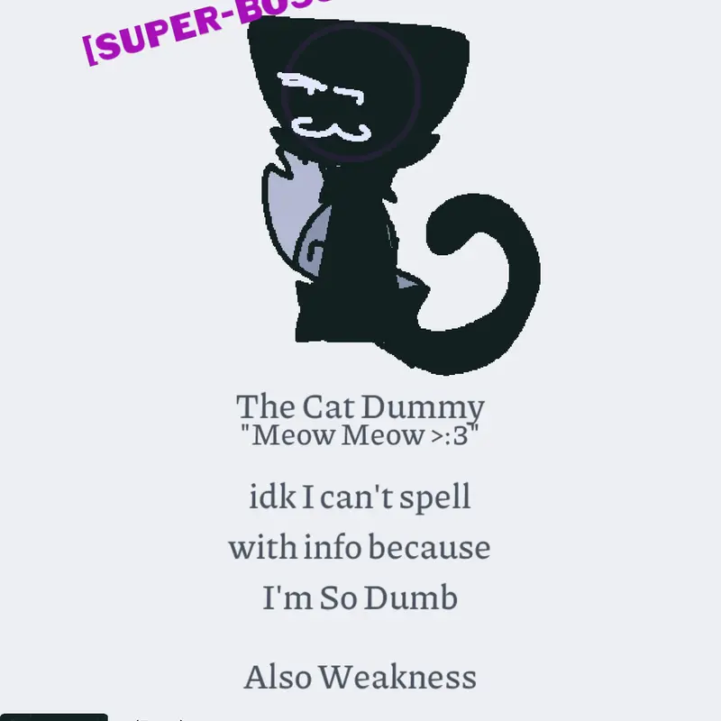 This Guy's Is Called "Cat Dummy" Is Not by @NicoBoss