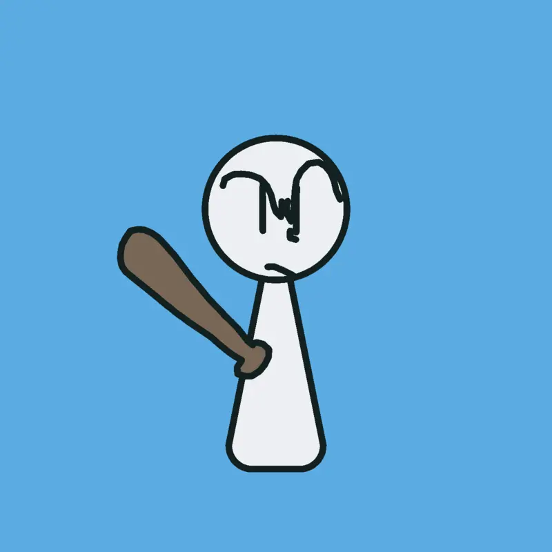 Batting Day Wobble edit, but it’s cursed by @GryphonCastle