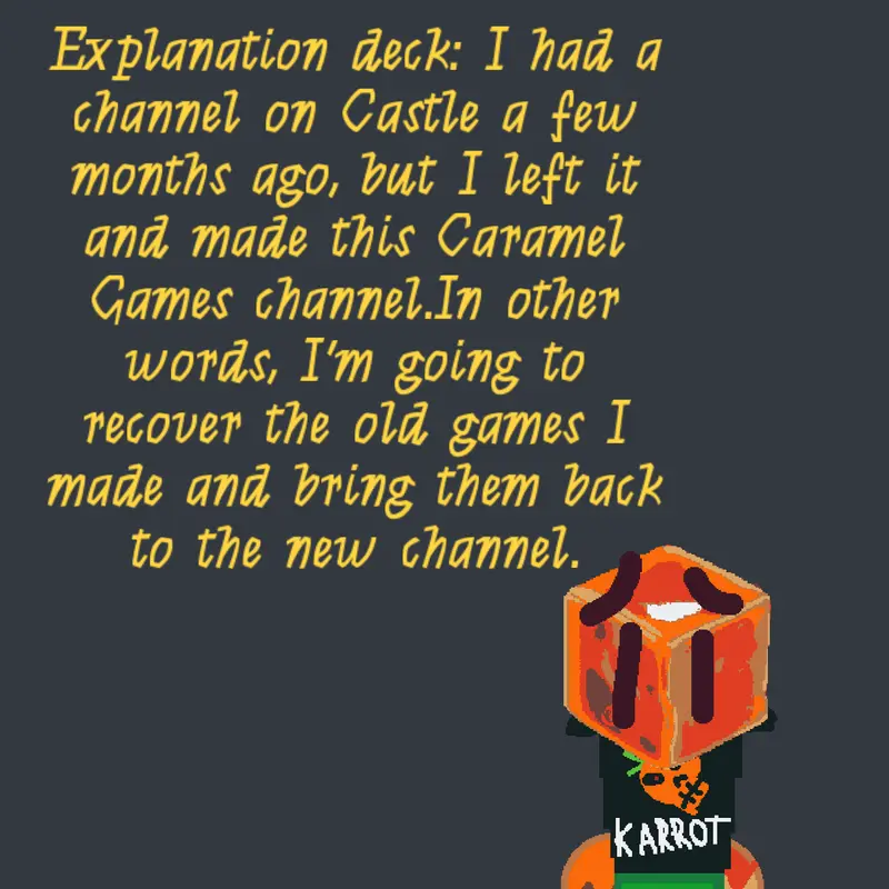 An explanation by @Caramelogames