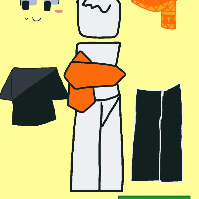 My friend group puzzle game* I'm orange* by @Alexhowie14