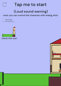 house falls off a cliff