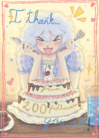 * 200 follower special art *