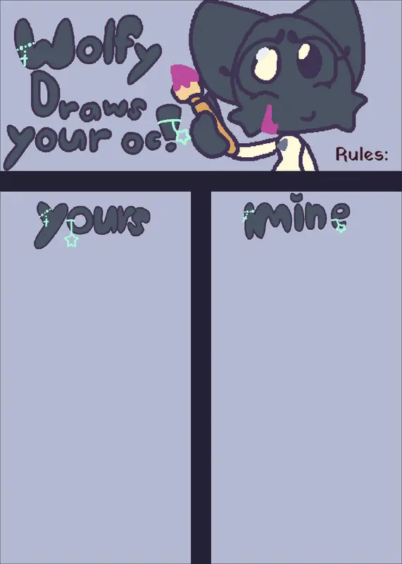 Wolfy draws your oc by @berrilunapride