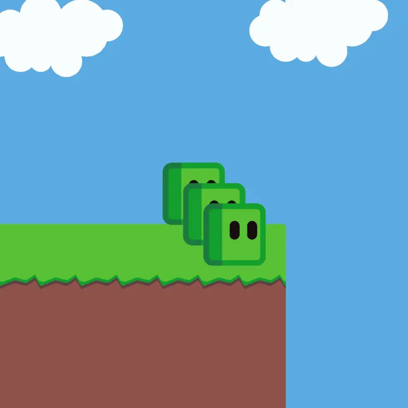 Green cubes by @RaimundasBagdonas
