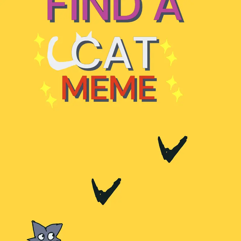 Game where you need to find a cat meme!! by @Mochiano