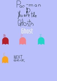 Pacman but you are the Ghosts.exe