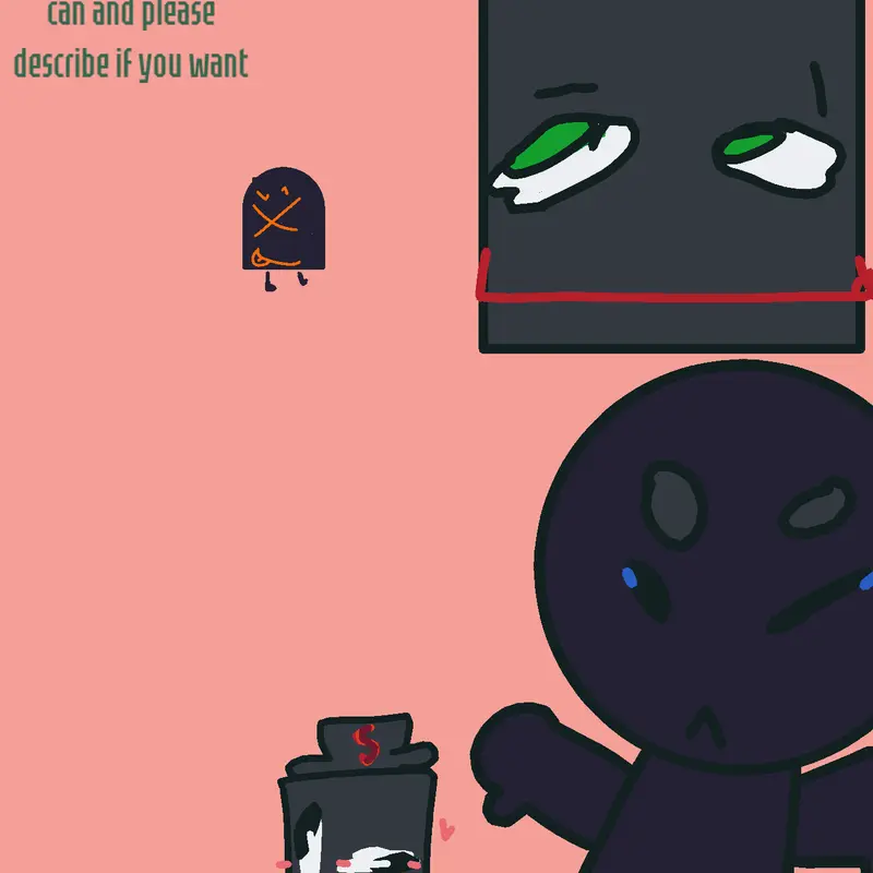 Black character! Uh not racist btw.. -_- by @Robby_gamer