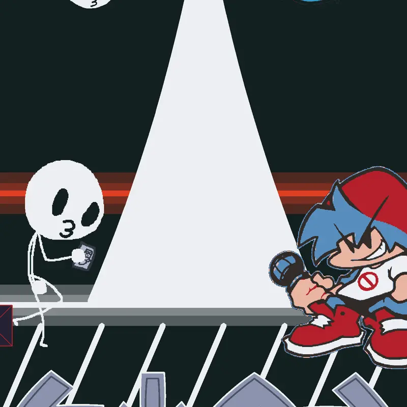 Boyfriend vs stikman by @ultra_sonico123