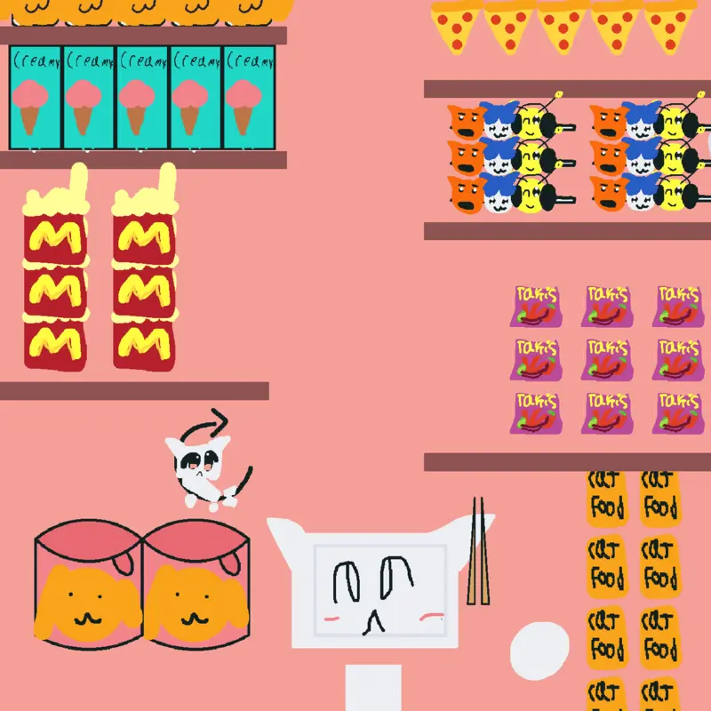Caty caty store mukbang! by @mikaelephant