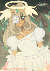 Art trade with @strawberry_cakes yipeeee Ur...