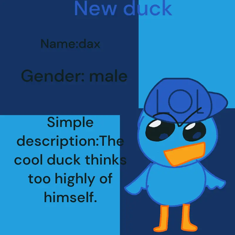 New duck by @kid_duck