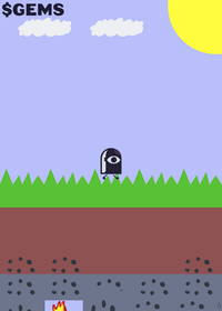 Dig/Tap to get gems (not finished)