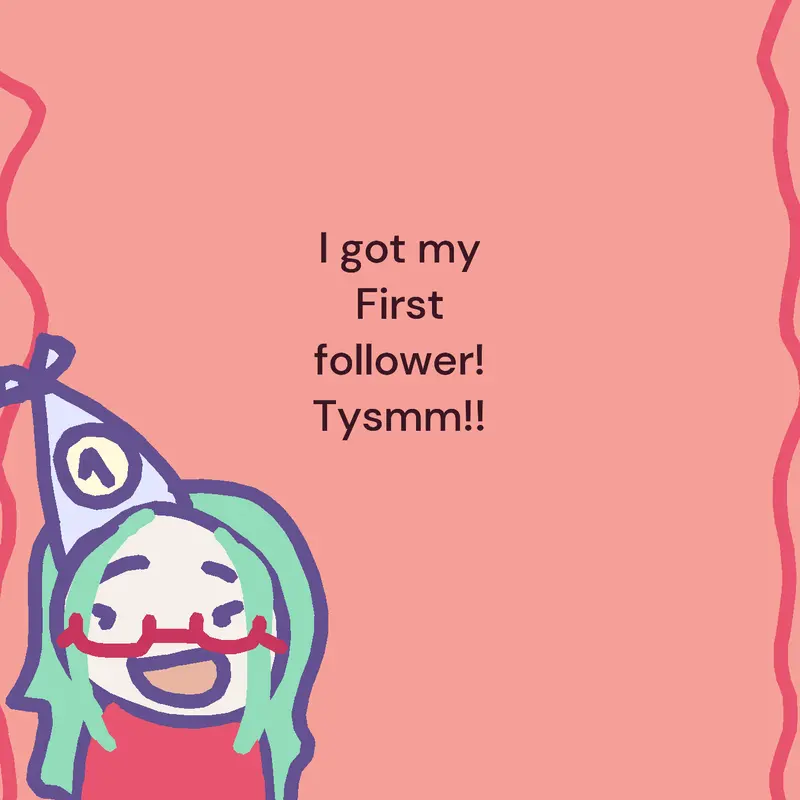 My First follow tysm! by @The_s1llyVan1lly