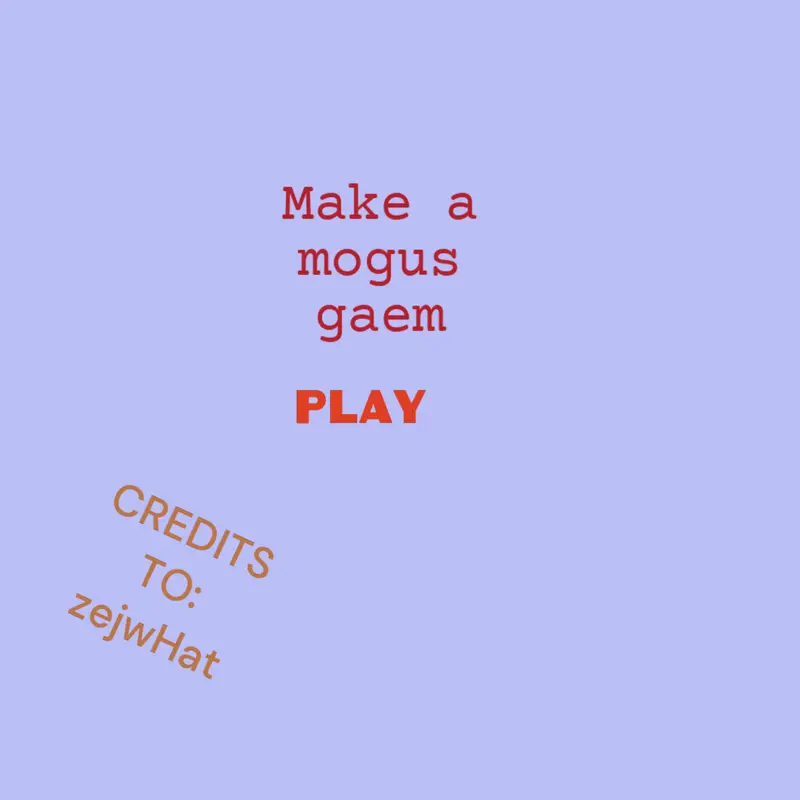 Game by @thatnormalcastlekid