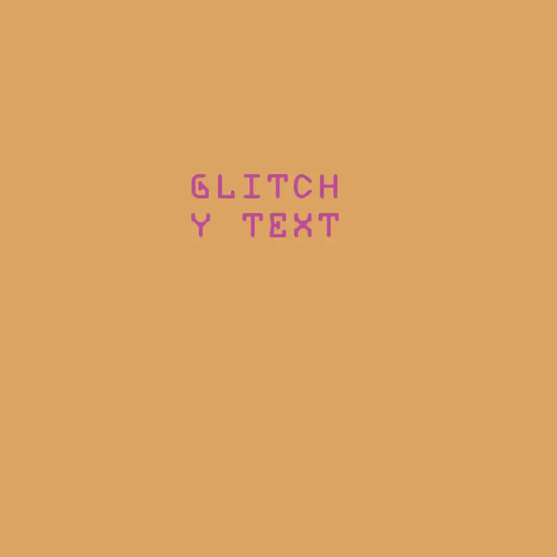 Glitchy text to use by @Jaeceo_1