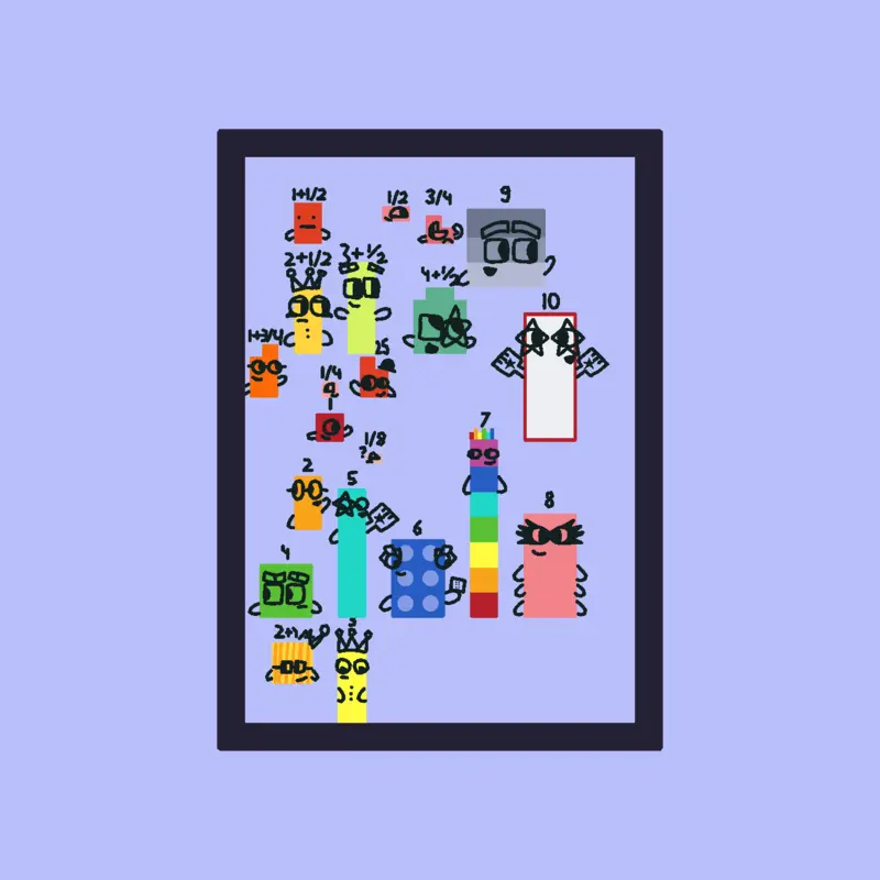 Numberblocks by @WenaideAlmeida