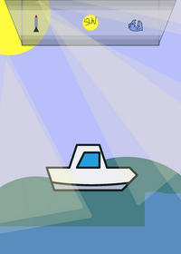 Destroy a boat simulator