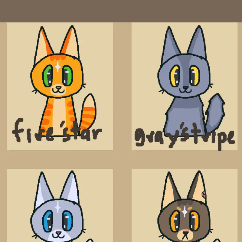Warrior cats character fan art! by @Echoo_animations
