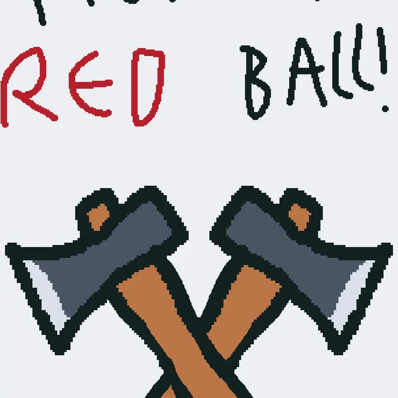 Fight a red ball! by @heythereguy