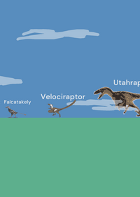 Finished dinosaur size comparison