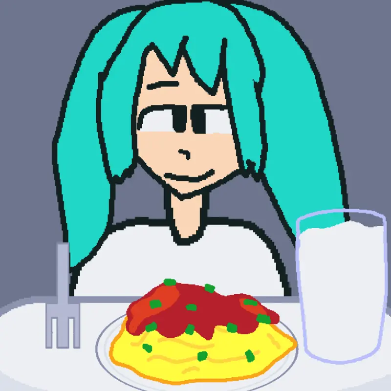 Mukbang miku by @Mukbang--rumi