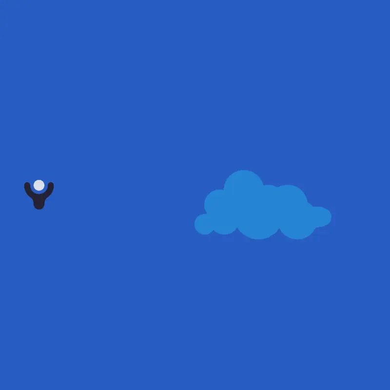 Golf but Clouds are Solid by @X_in_Castle