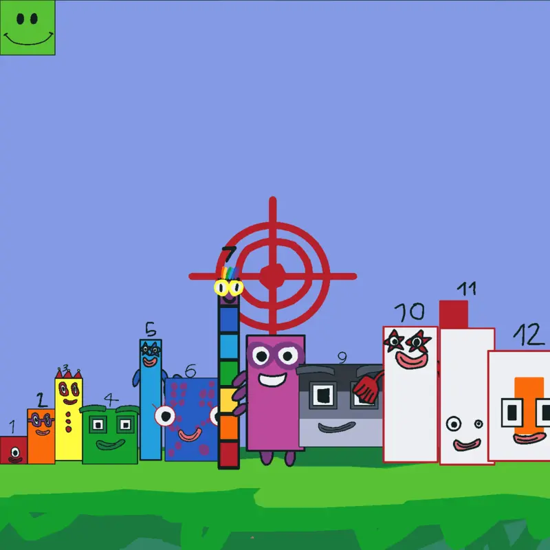 Numberblocks minecraft by @mirakurupenguin