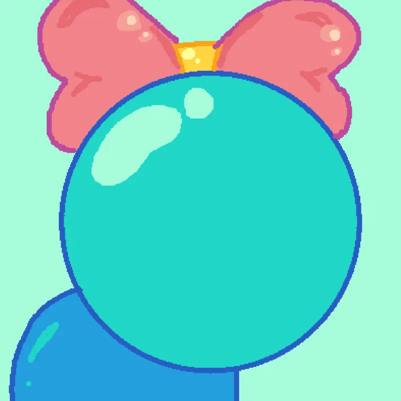 Dandy's world draw face by @NoriPaws