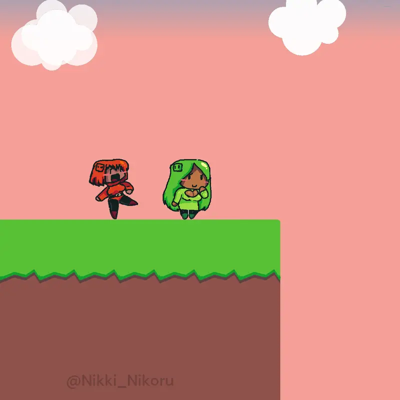 I transformed the cubes into girls lol by @Nikki_nikoru