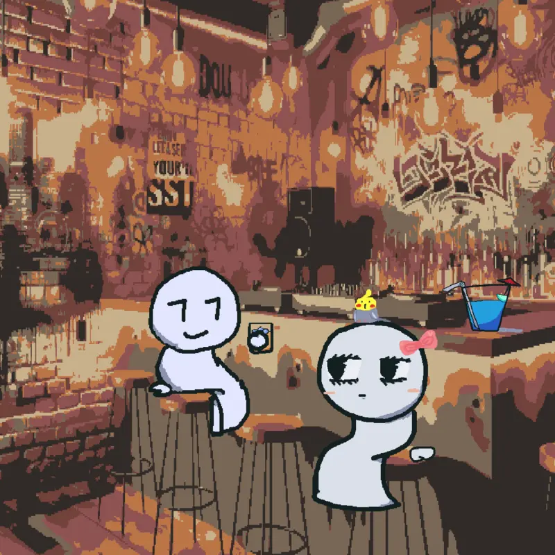 Love in bar by @Normalone