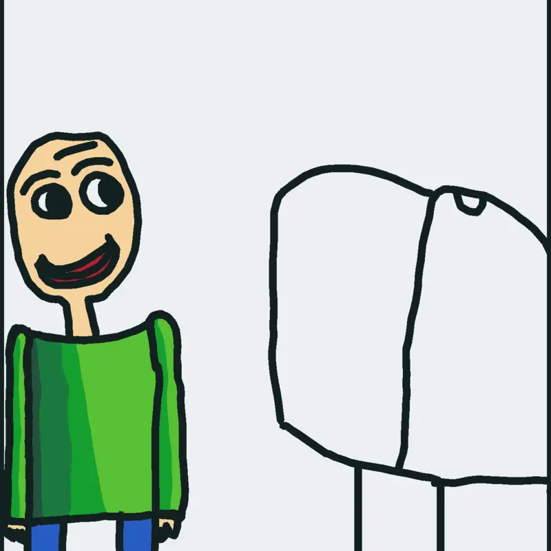 Baldi and mailbox! by @tonythetiger0778