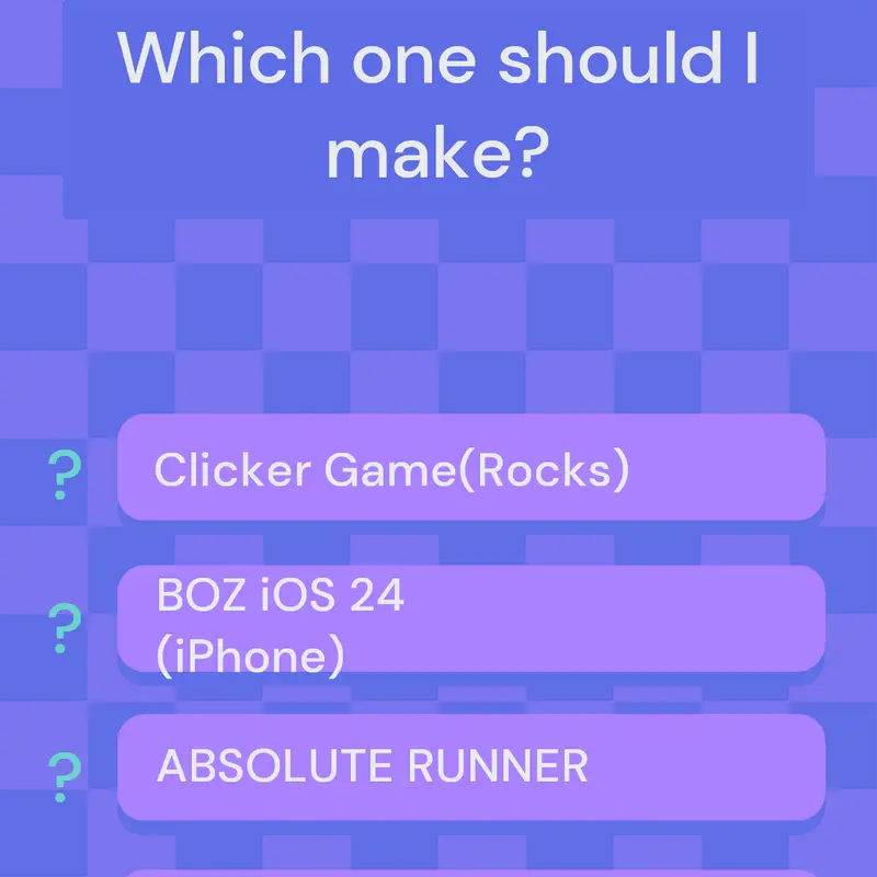 Game Ideas! by @GDuck