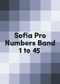 Sofia Pro Numbers Band 1 to 45 (24/45)