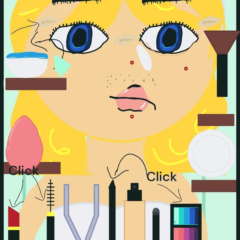 Makeup #fyp by @s1llym0nkey