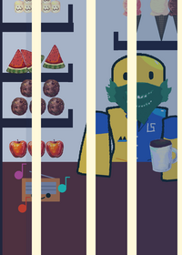 Eating game with my rblx avatar!