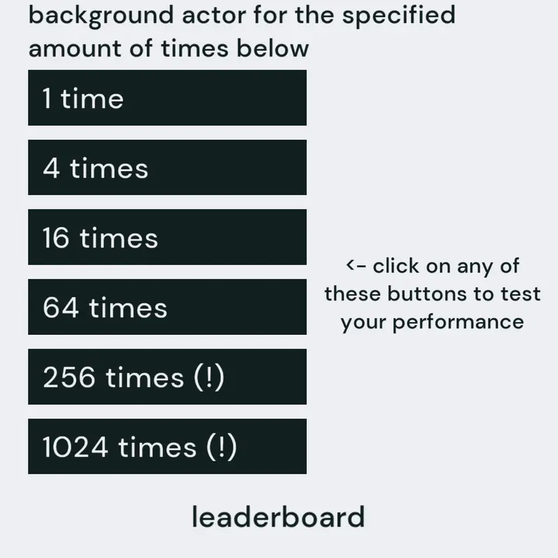 performance test by @gsirpts