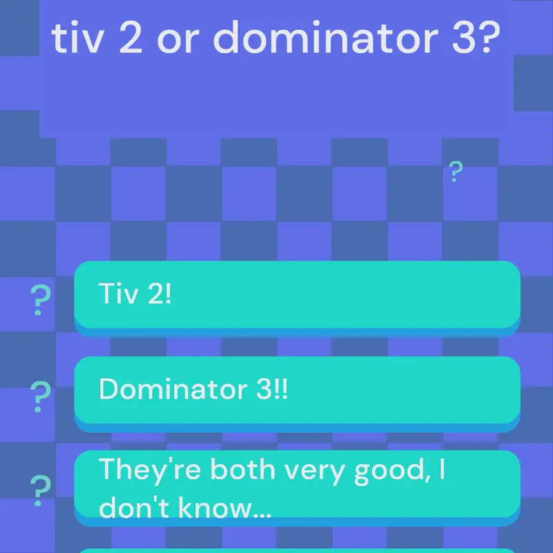 Dominator 3 or tiv 2?? by @maia_102