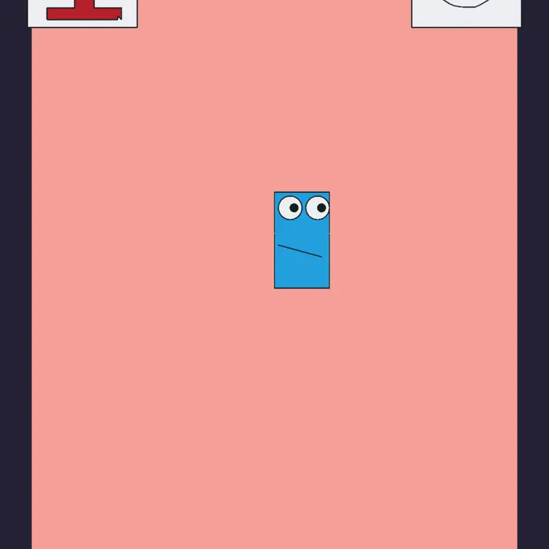 Kill the ragdolling blue square by @papajohny