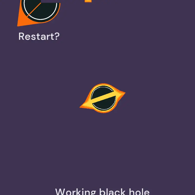 MY First black hole #blackhole by @ChickenGunPlayer69847