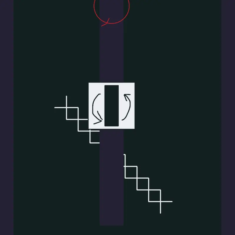 The white dots spin by @theletterF