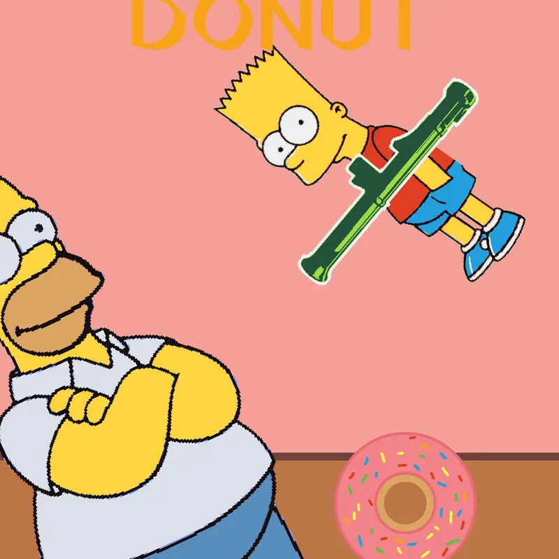 homer drops his donut by @cupcake_kid