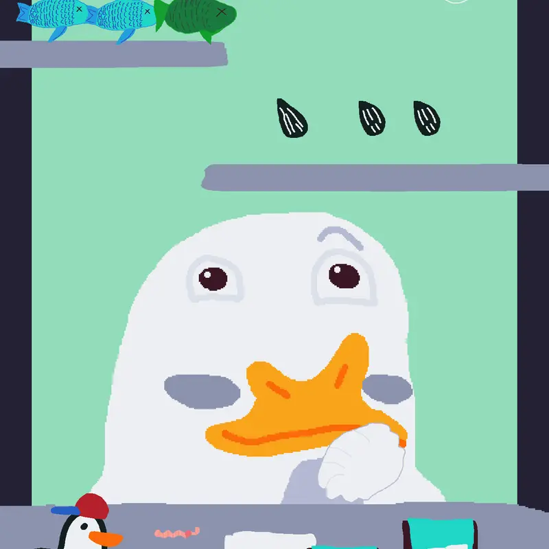 Duck mukbang by @SpongebobSquarepantscute