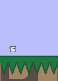 Flappy cube
