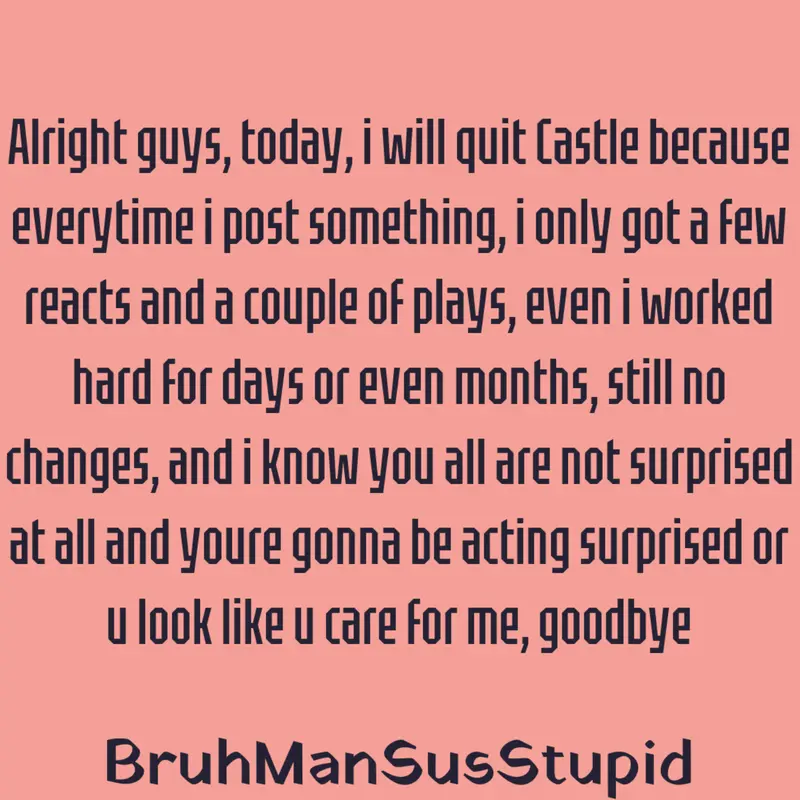 Goodbye by @BruhManSusSTUPID