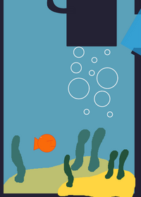 Fish escape to the sea