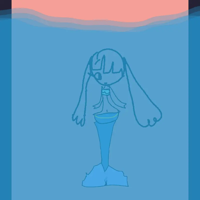Mermaid miku idk by @swatone_mivvi