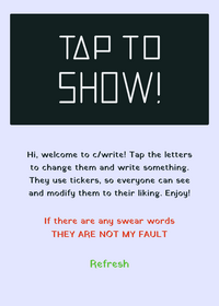 Welcome to c/write!