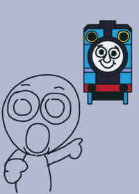 Look thomas is talking!