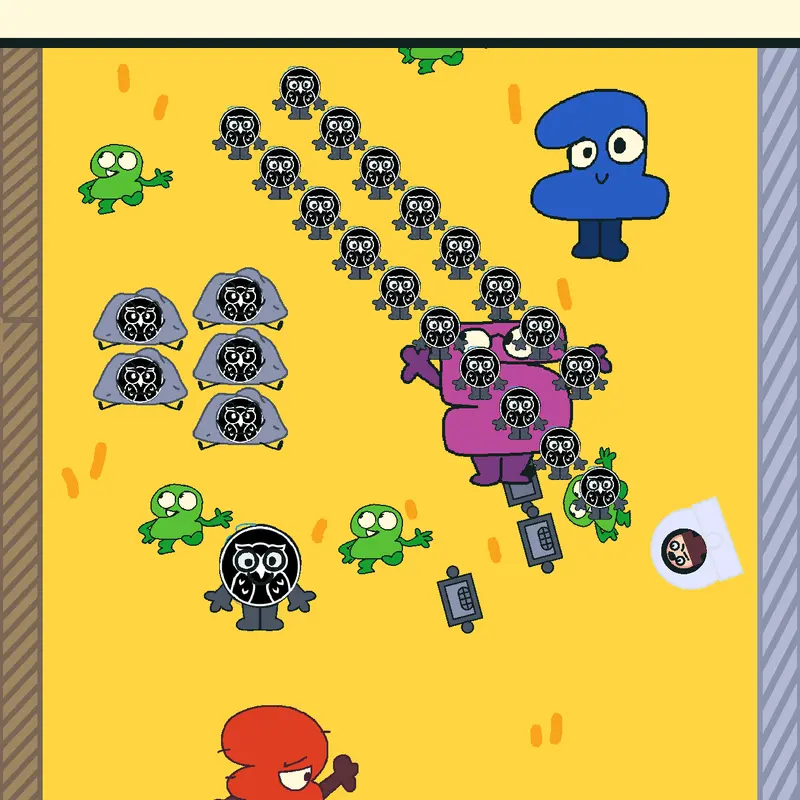 Skibidi Rocky and his BFDI Algebraliens by @TheRealAvend2011